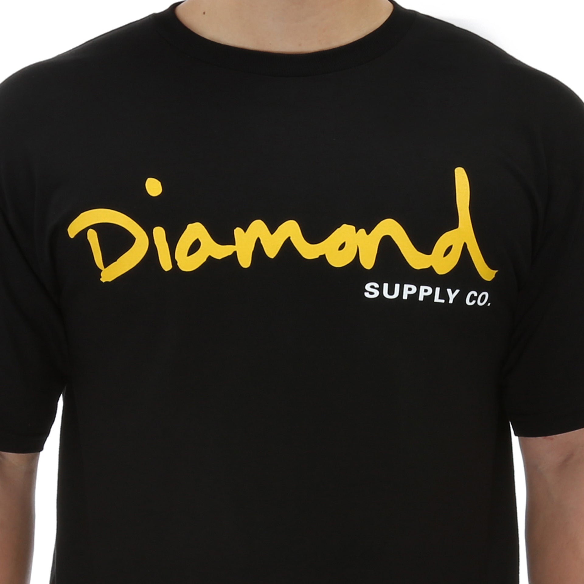Diamond OG Script Tee - Premium Black Cotton T-Shirt for Men | Streetwear Fashion, Casual Wear & Hip Hop Style