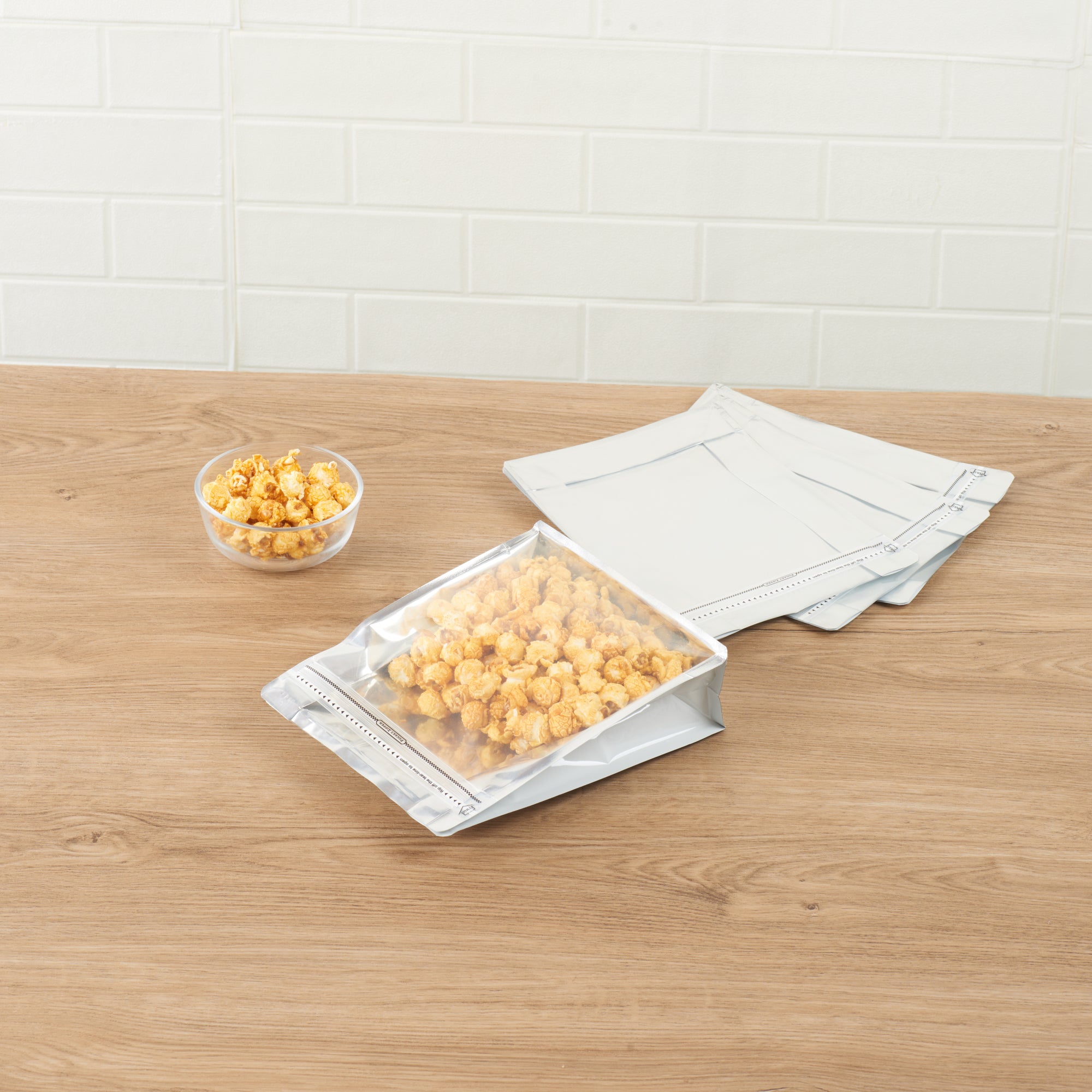 Premium White Plastic Large Snack Bags - Double Seal, Rip Lock & Heat Sealable (9.5