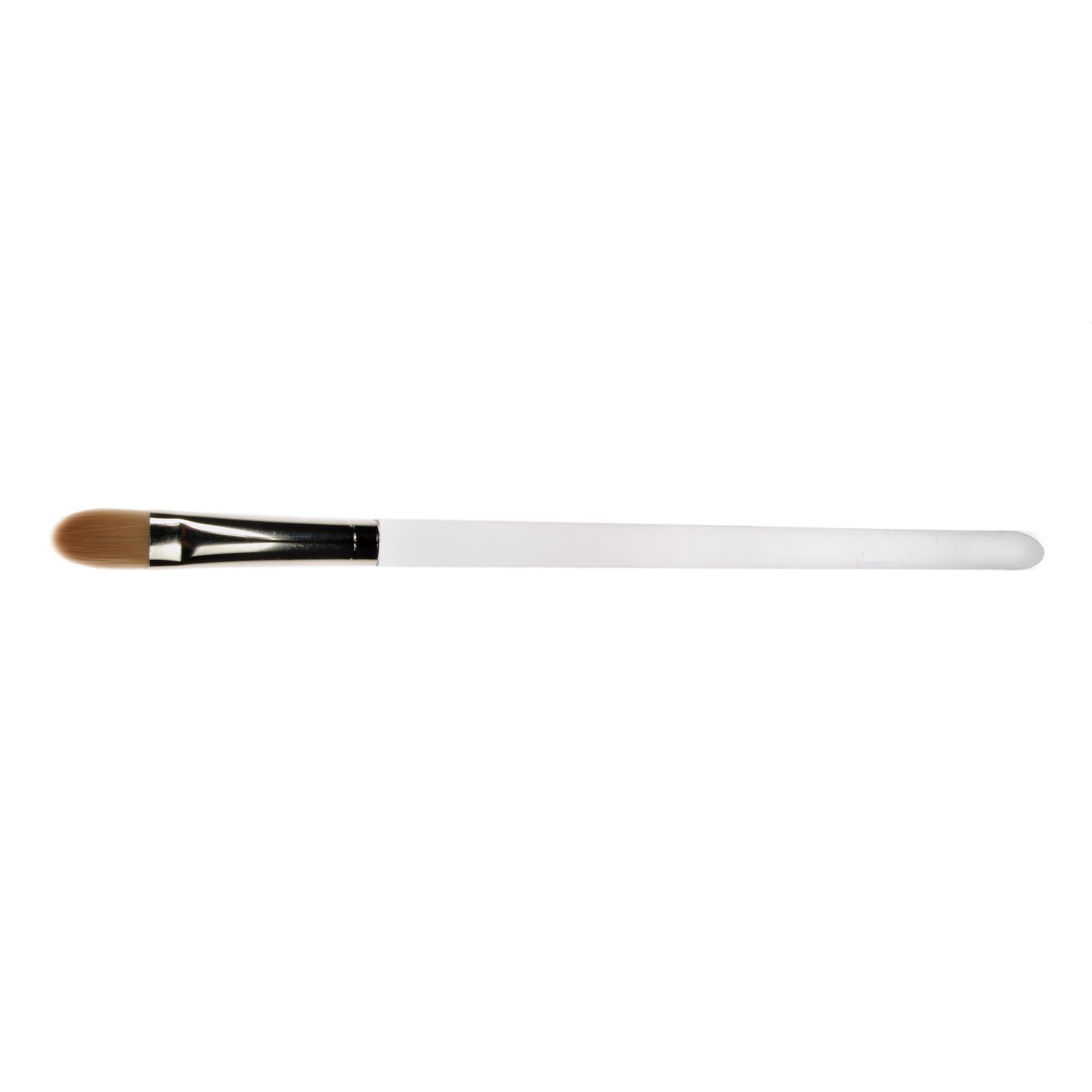 Premium Synthetic Bristle Eye Mask Brush with Acrylic Handle - 0.5 Inch Wide - Perfect for Makeup Application & Spa Treatments