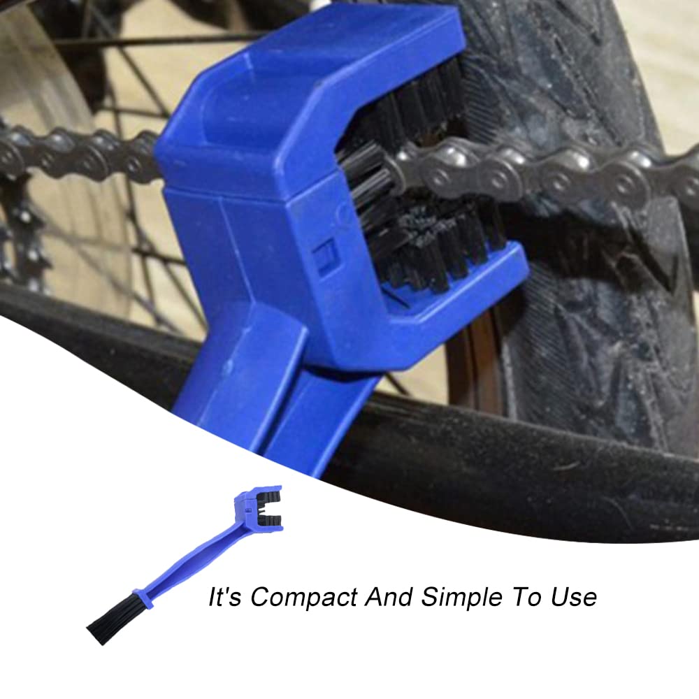 Motorcycle Chain Cleaner Brush - Bike Gear Cleaning Tool for Chains, Sprockets & Bicycle Parts | Durable Scrubber for Motorcycle & Bicycle Maintenance | Perfect for DIY Bike Cleaning & Chain Lubrication Prep