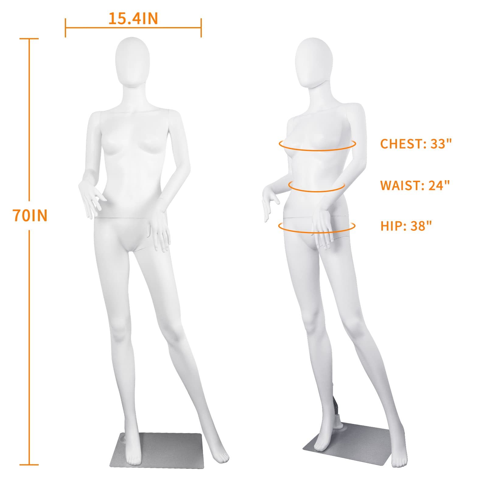 Adjustable Female Dress Form Mannequin 69
