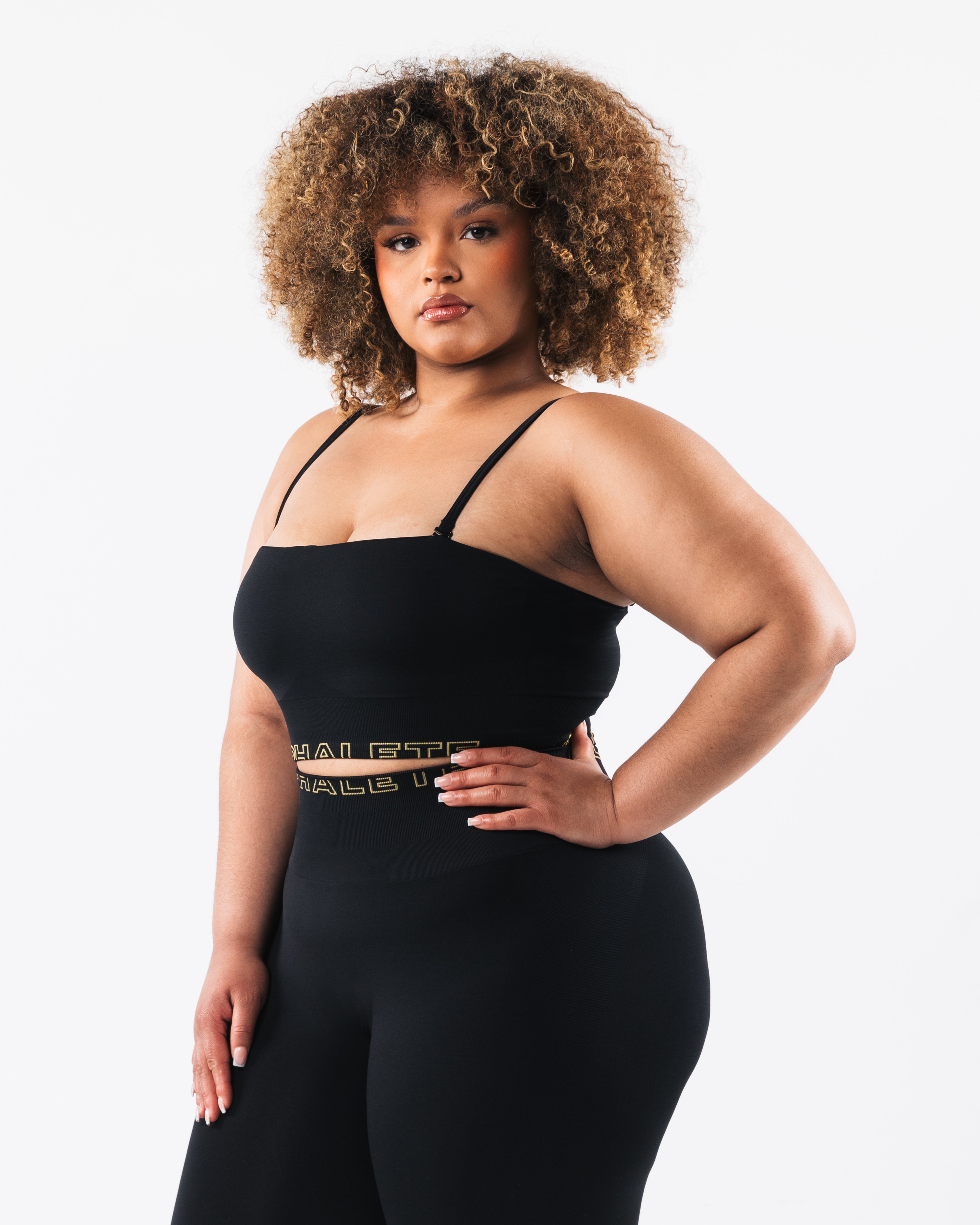 Amplify Gemini Wireless Bra - Comfortable & Supportive Black Sports Bra for Women - Perfect for Yoga, Running & Gym Workouts