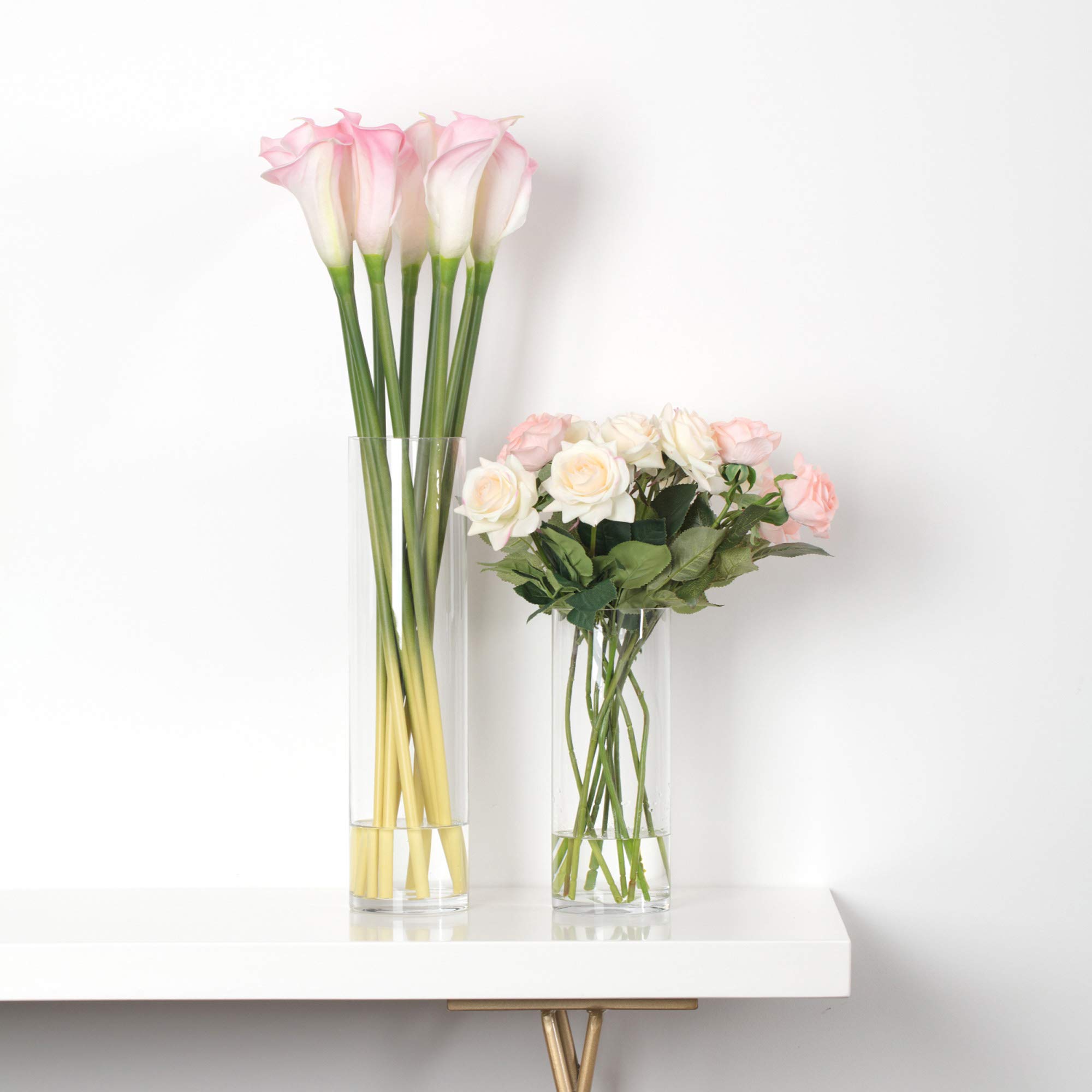 Premium Clear Cylinder Glass Vases - 3