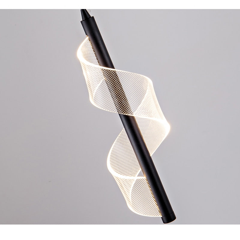 Elegant Spiral Staircase Chandelier - Modern Crystal Ceiling Light Fixture for Home & Foyer Decor | Perfect for Stairwells, Entryways, and Luxury Interior Lighting
