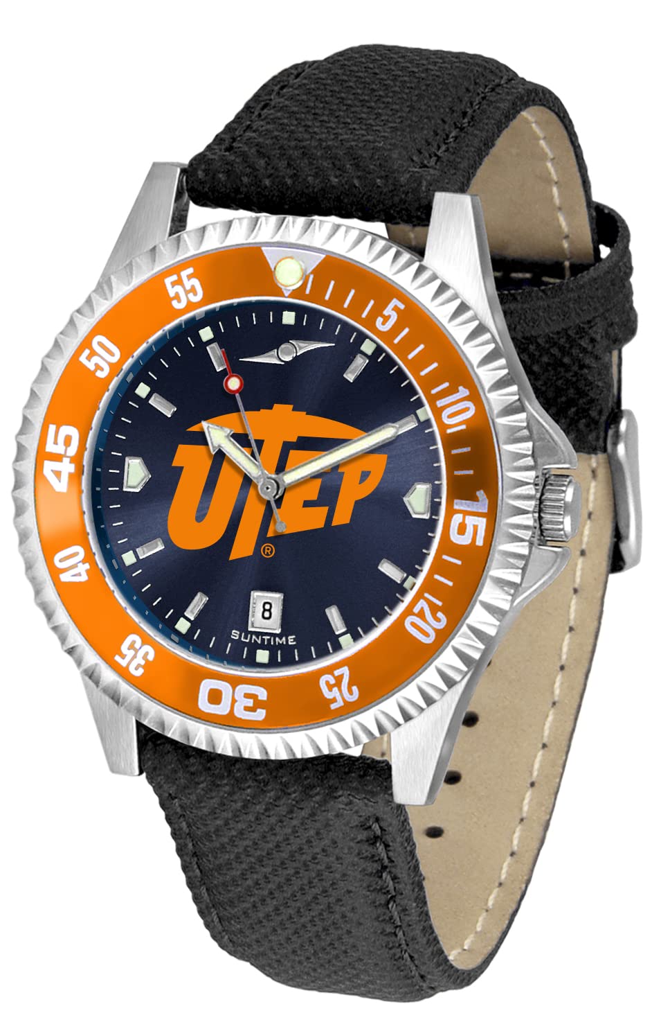 UTEP Miners Competitor AnoChrome Men's Watch with Color Bezel - Stylish Sports Watch for Game Day & Everyday Wear