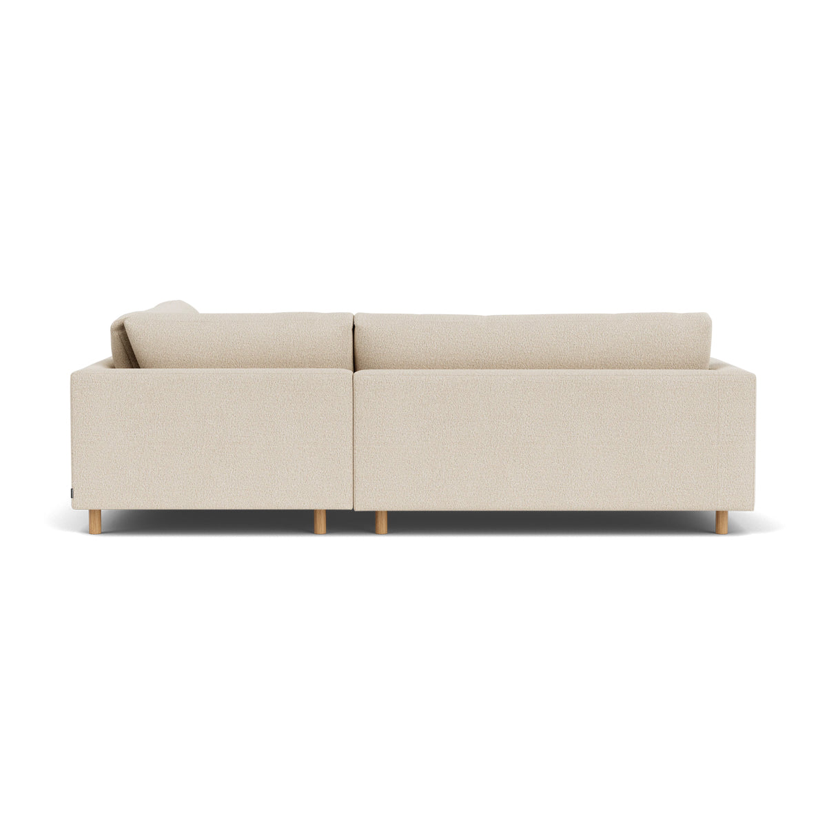 Douglas Boucle Right Corner Sofa - Modern L-Shaped Sectional Couch for Living Room, Lounge & Small Spaces - Soft Upholstered Fabric, Comfortable Seating for Home & Office