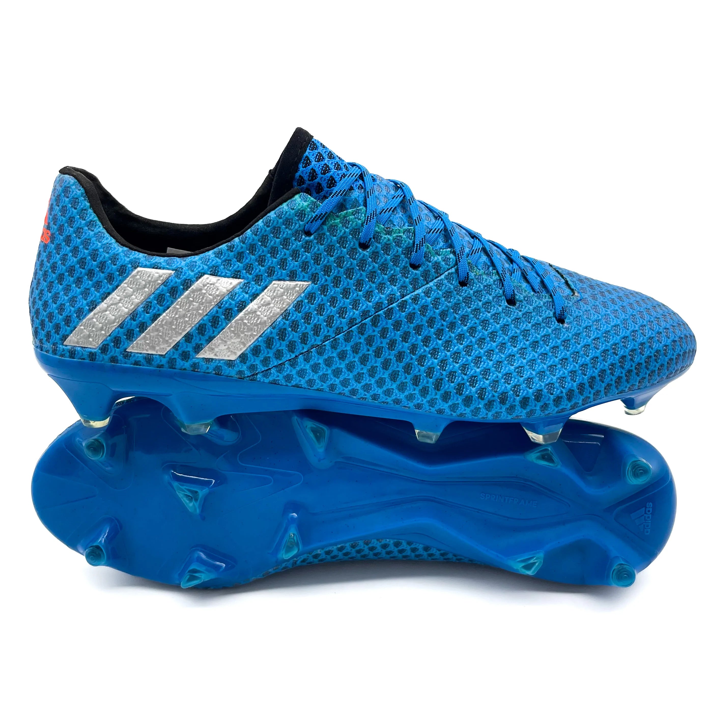 Adidas Messi 16.1 FG Soccer Cleats in Shock Blue - Lightweight Football Shoes for Artificial Grass - Perfect for Training & Matches
