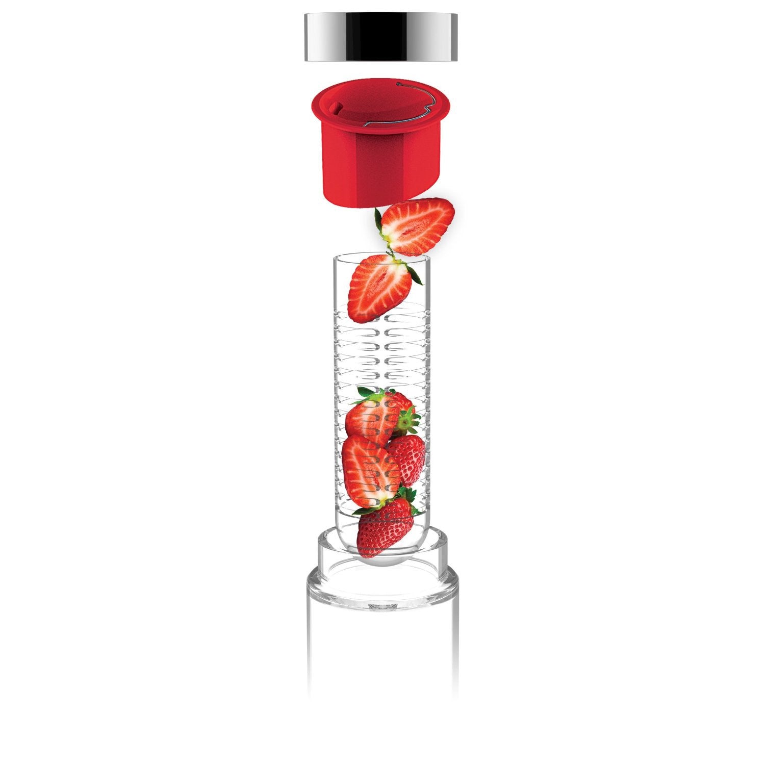 Asobu Flavour It - Insulated Stainless Steel Water Bottle with Flavor Infuser - Perfect for Gym, Hiking & Office Hydration