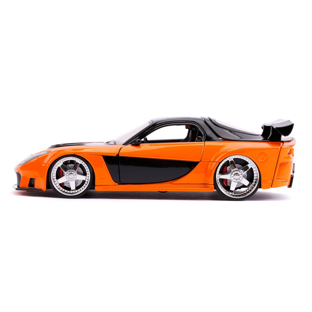 1:24 Scale Han's Mazda RX-7 Fast & Furious Diecast Model Car - Collectible Toy for Movie Fans & Car Enthusiasts - Perfect for Display, Gifts, and Racing Scenes