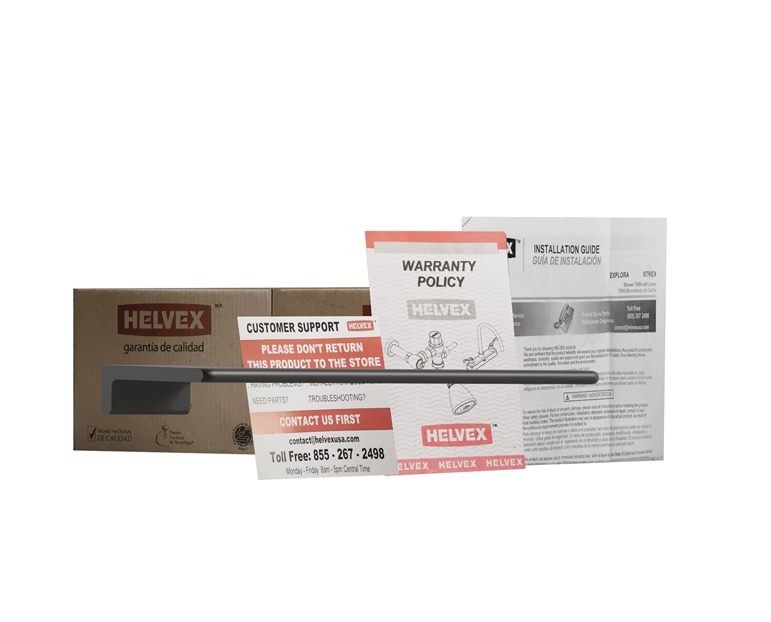 HELVEX Matte Black Small Towel Bar - Bathroom Towel Holder & Accessory Set - UACC-109-MB - Perfect for Modern Bathrooms & Powder Rooms