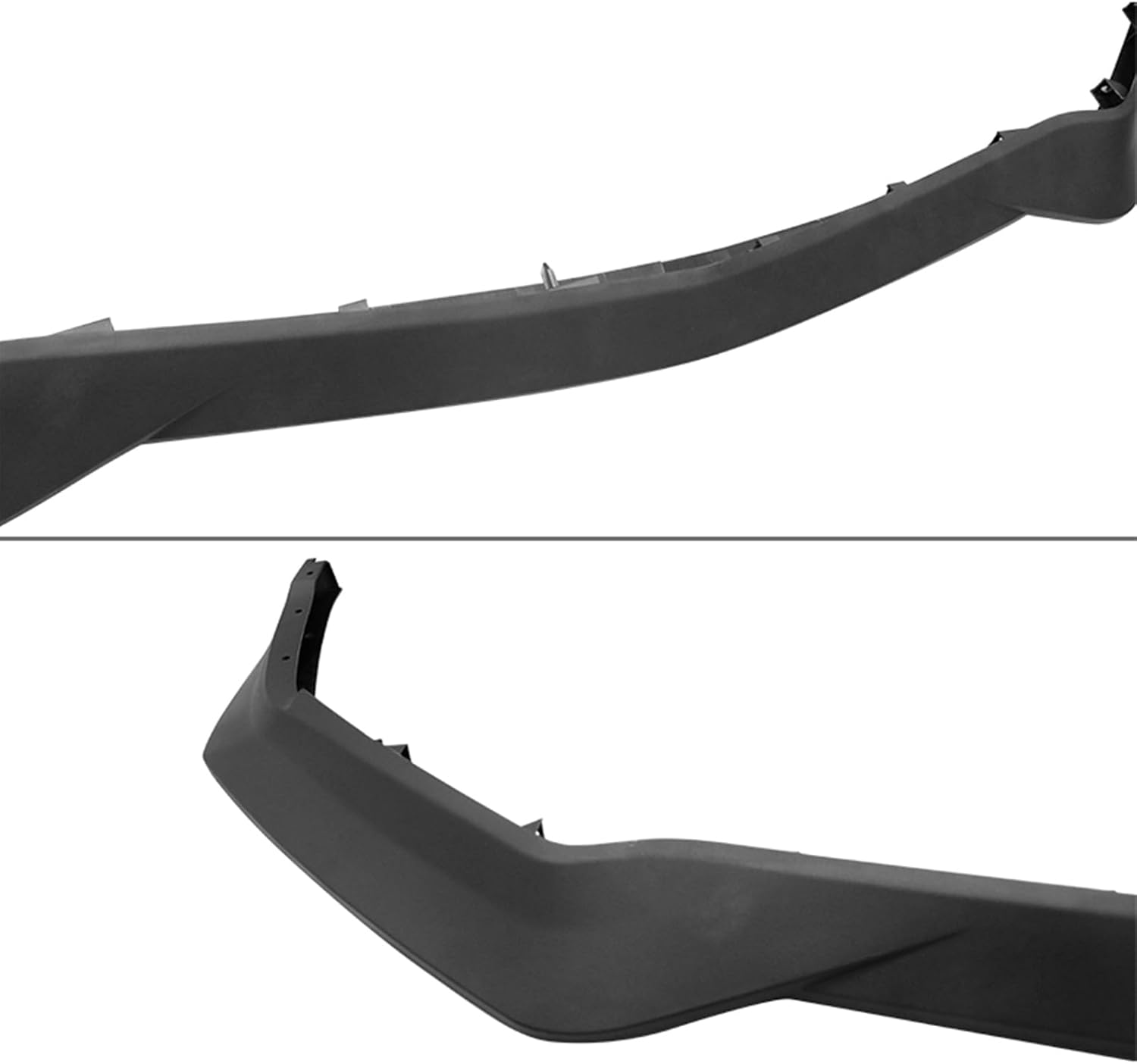 2018-2023 Ford Mustang GT R Spec Style Front Bumper Lip Splitter - PP Unpainted Matte Black (One Piece) | Aerodynamic Upgrade for Street Racing & Car Shows