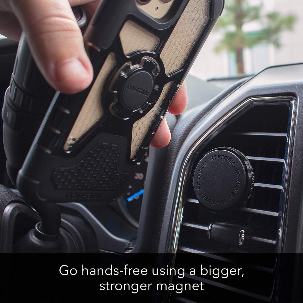 Rokform Rugged Case for iPhone 11 Pro Max with Super Grip Car Vent Mount - Heavy Duty Protection for Truck, Van & Off-Road Use | Perfect for Commuting, Travel & Outdoor Adventures