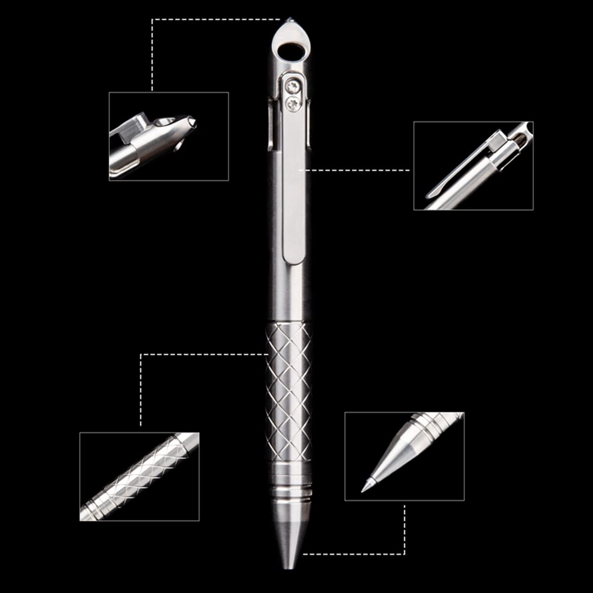 Premium Titanium Alloy Mini Pen - Compact EDC Writing Tool for Outdoor, Travel & Office Use | Durable Portable Pen for Journaling, Note Taking & Everyday Carry