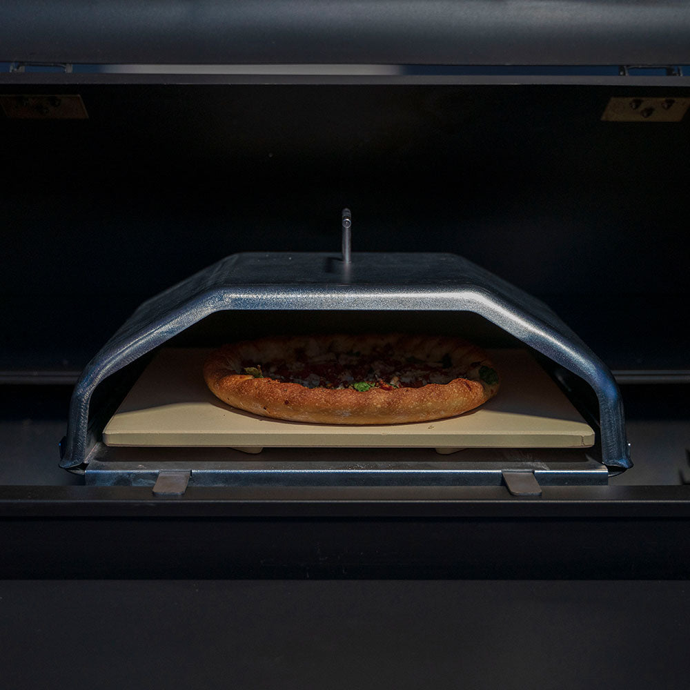 Green Mountain Grills Wood Fired Pizza Oven Attachment for Ledge & Peak Pellet Grills - Perfect for Outdoor Cooking, Backyard Parties & Authentic Italian Pizza Making