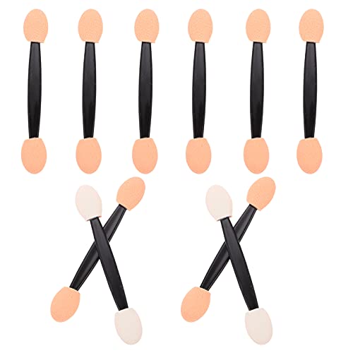 Lurrose 100pcs Dual-Sided Disposable Eyeshadow Sponge Applicators - Soft Makeup Blending Sponges for Eyeshadow & Eye Makeup - Perfect for Professional Artists & Home Use (Esponjas Para Maquillaje)