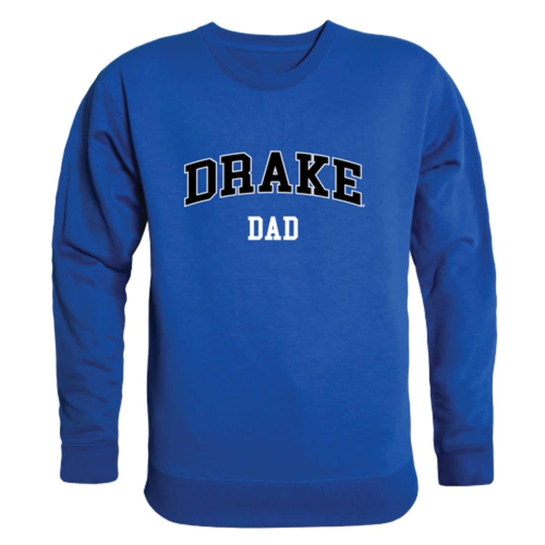 Drake University Bulldogs Dad Fleece Crewneck Sweatshirt - Heather Grey - Comfortable College Apparel for Game Day & Casual Wear