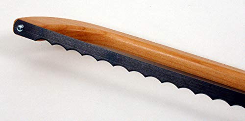 Premium Bread and Bagel Slicer Bow Saw - Natural Alder Wood Bread Knife for Homemade Bread, Right or Left Handed (Cherry Wood - Right Handed) - Perfect for Bakeries, Home Kitchens & Artisan Bread Making