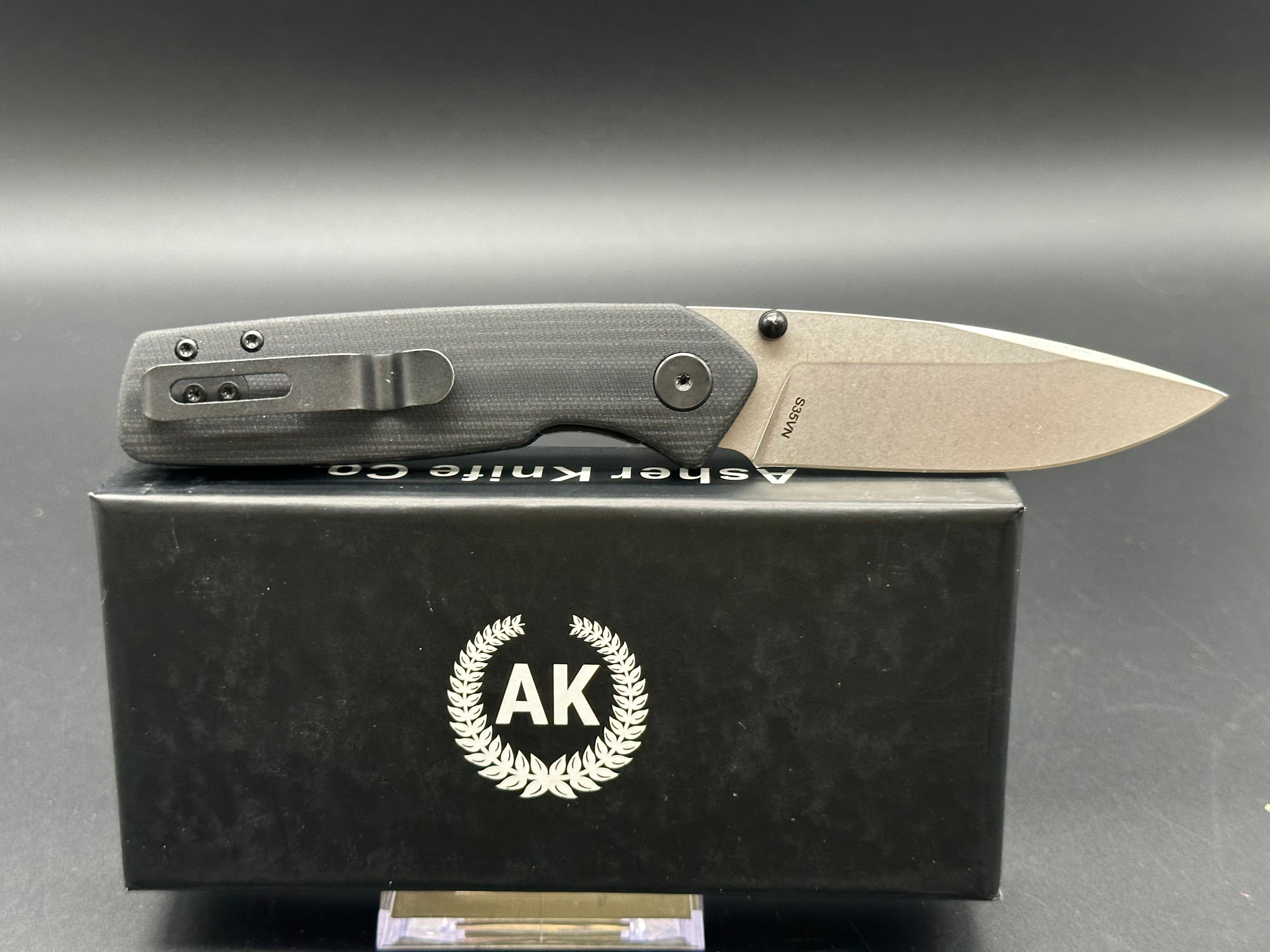 Premium Asher Spiro G10 Folding Knife - 3.2