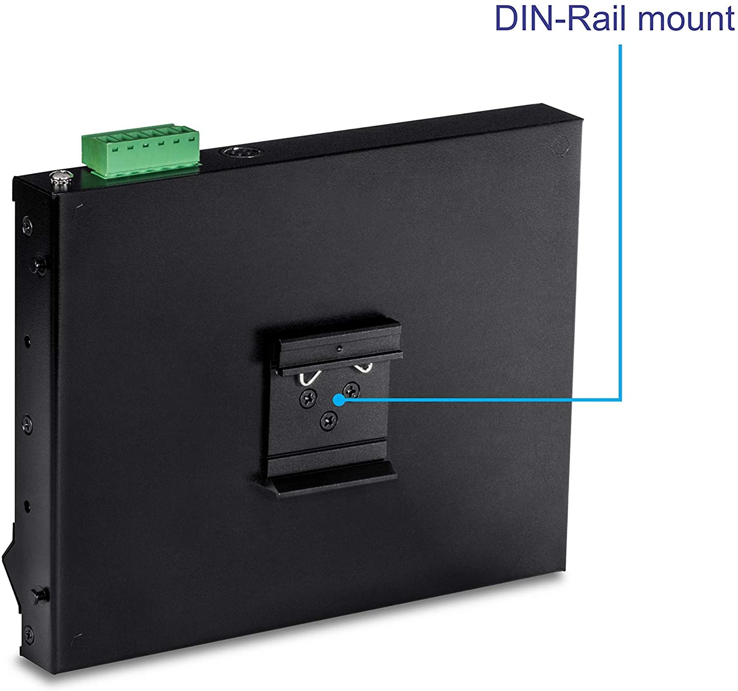 TRENDnet TI-PG80F 8-Port Industrial Gigabit PoE+ Switch - DIN Rail/Wall Mount, 8x PoE+ Ports (200W Budget), 48-57V DC, IP30 Rating - Ideal for Factory Automation, Security Cameras & Industrial IoT Networks