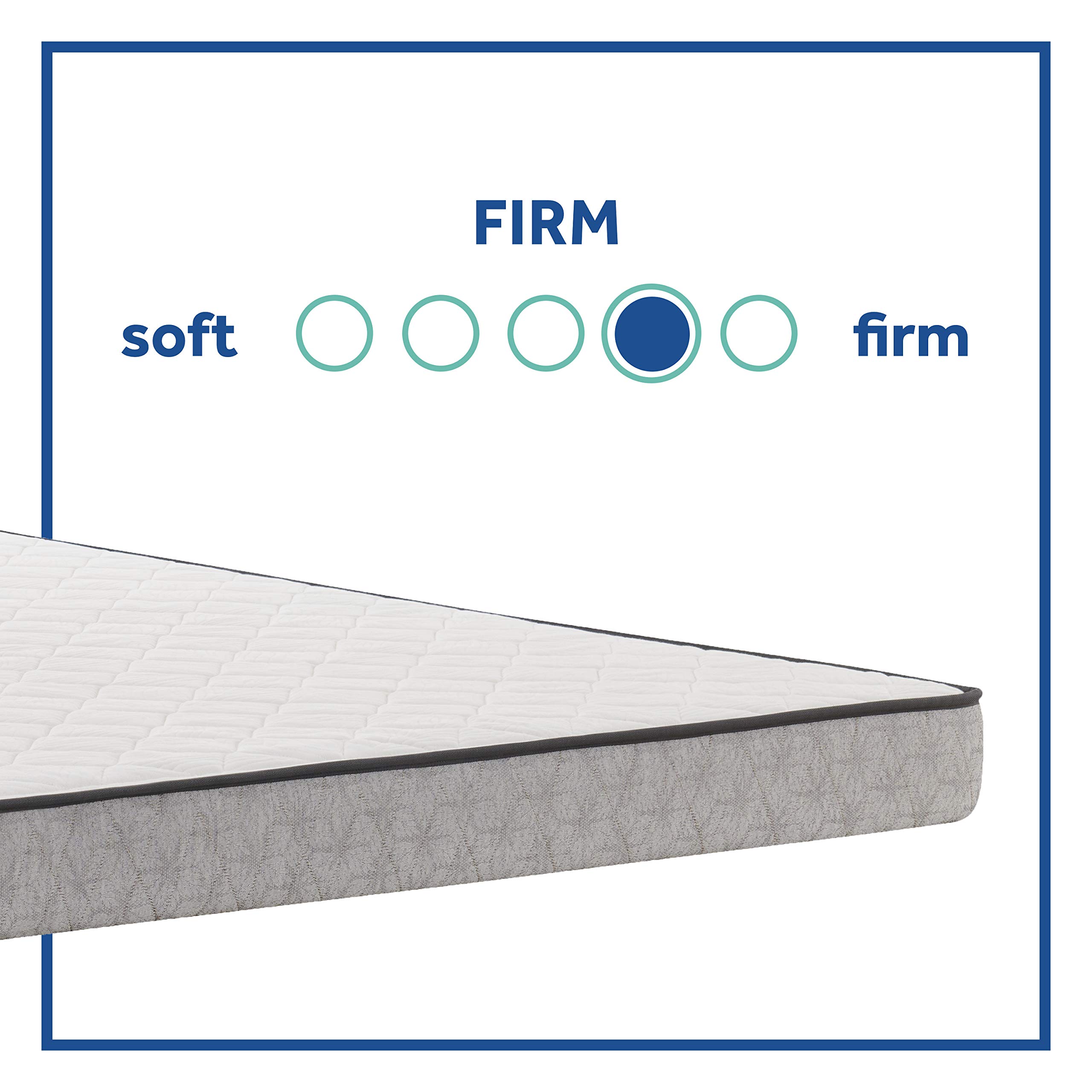 Sealy Essentials Spring Spruce Firm Feel Twin Mattress - Supportive & Comfortable Bed for Kids, Guest Rooms & Small Spaces
