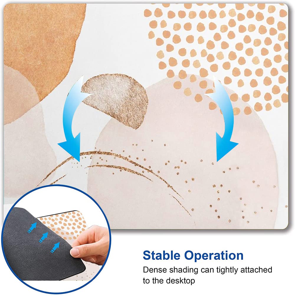 Premium Non-Slip Mouse Pad - Abstract Design Washable Square Cloth Mousepad for Office Laptop & Wireless Mouse - Cute Desk Accessory for Work, Gaming & Home Office Use