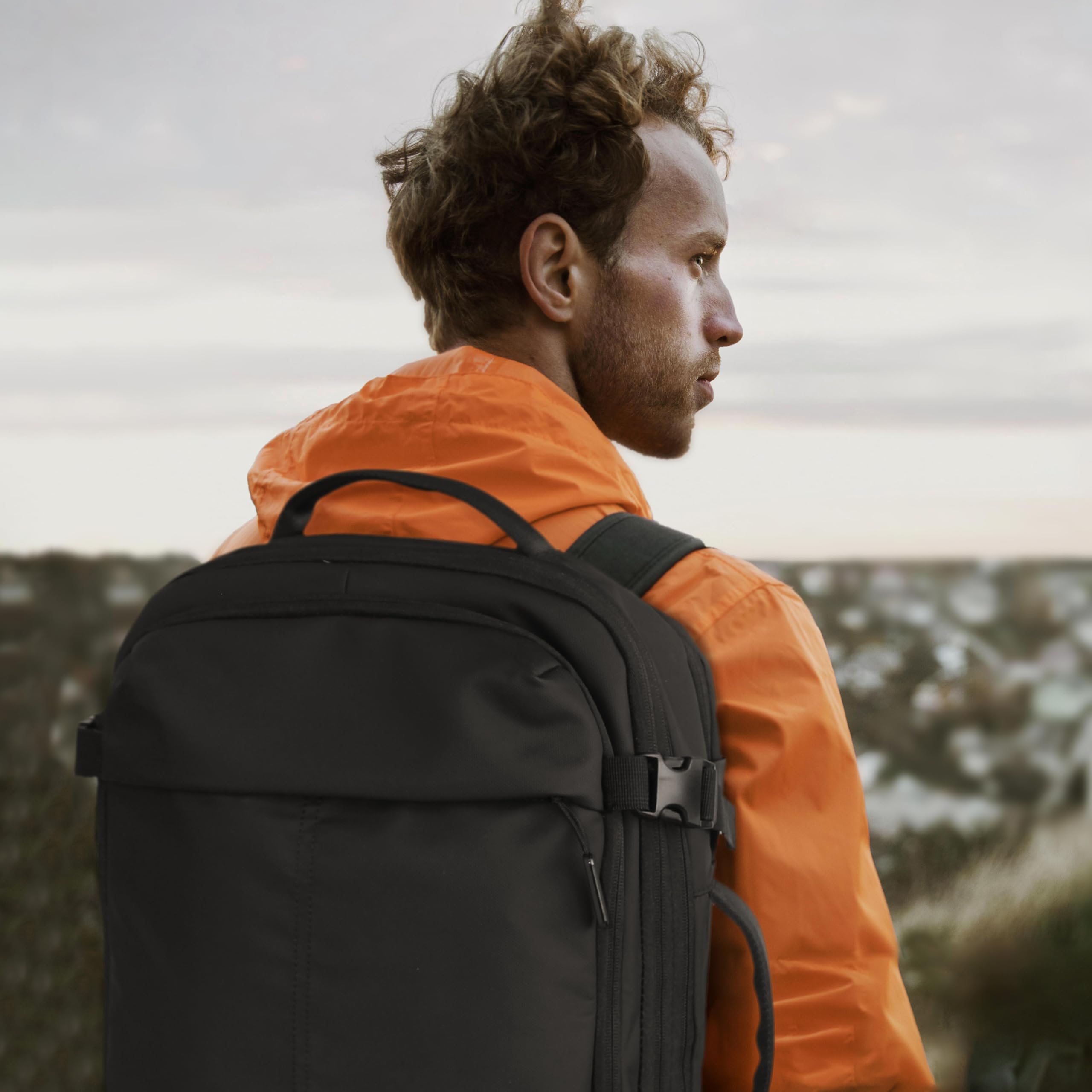 VacPack 50L Expandable Travel Backpack with Built-in Vacuum Pump - Waterproof Carry-On Backpack for Laptop, Business, College & Camping - Perfect for Air Travel, Hiking & Outdoor Adventures