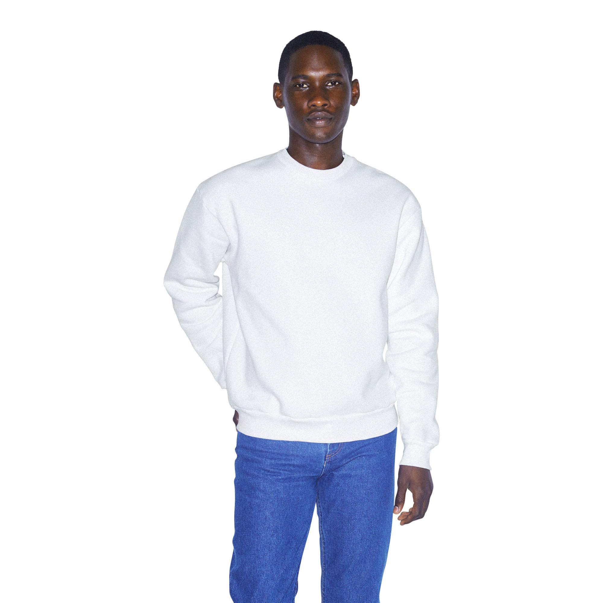 American Apparel Men's Mason Fleece Long Sleeve Crewneck Pullover Sweatshirt - Soft Warm Winter Casual Wear for Men, Perfect for Outdoor Activities & Lounge