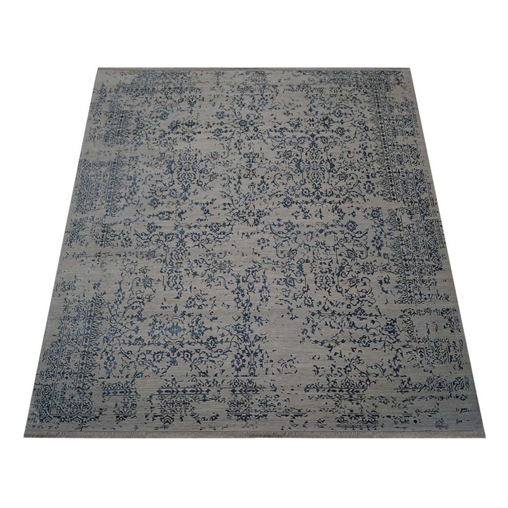 GeoHarbor Hand Knotted Wool Area Rug - Traditional Persian Design for Living Room, Bedroom & Dining Room Decor