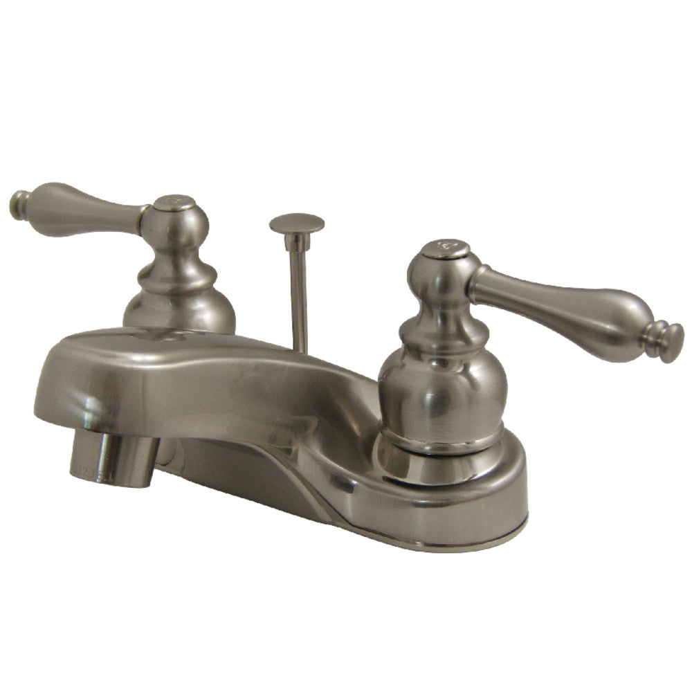 Kingston Brass KB252AL 4-Inch Centerset Bathroom Faucet - Chrome Finish, Single Handle, Water-Saving Design for Vanity Sinks (Perfect for Home, Hotel, and Office Bathroom Renovation)
