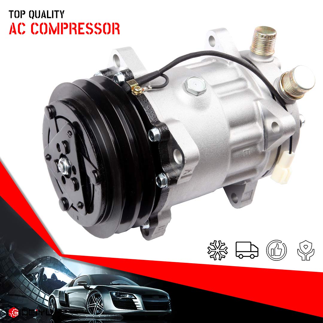 High-Performance Air Conditioning Compressor for Hyundai Excel | Jeep Wagoneer | Mazda 626 | Mercury Tracer (1982-1995) - Direct Replacement AC Compressor for Smooth Cooling in Summer Driving