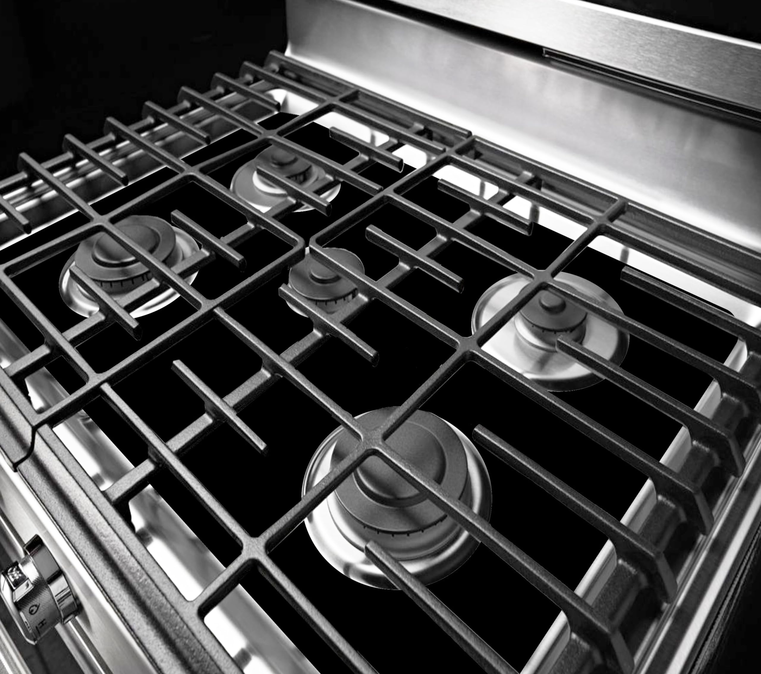 Premium Plus Stove Protectors for KitchenAid Gas Range Model KGRS202BSS0 | Custom Cut | Easy to Clean Stove Liner | Made in USA | Perfect for Spill Protection & Countertop Safety in Modern Kitchens