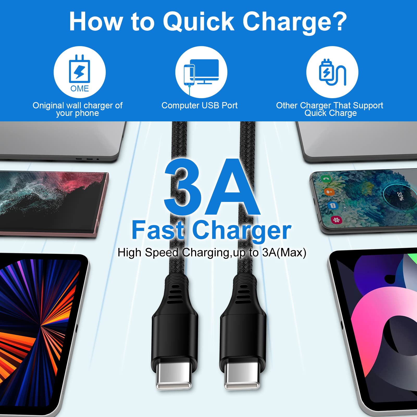 Samsung Fast Charger 20W USB C Wall Plug & 38W Car Adapter with 3+6FT Type C Cable - Compatible with Galaxy A16 5G, S25 Ultra, S24, A15, A13, A14, A03s, A53, S22 FE, S21, A25, A23 | Fast Charging for Home, Office & Travel