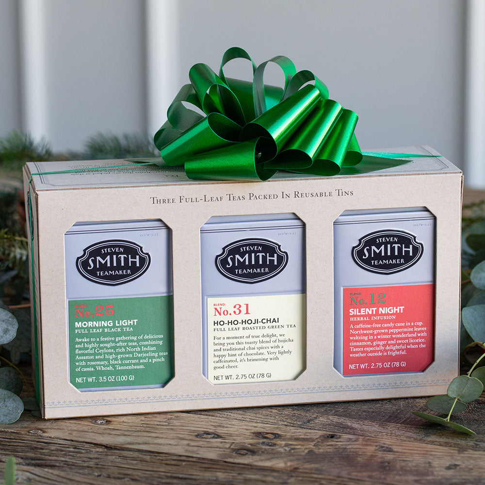 Festive Holiday Tin Trio Set - Christmas Cookie & Candy Storage Containers - Perfect for Holiday Gifting, Baking, and Party Treats