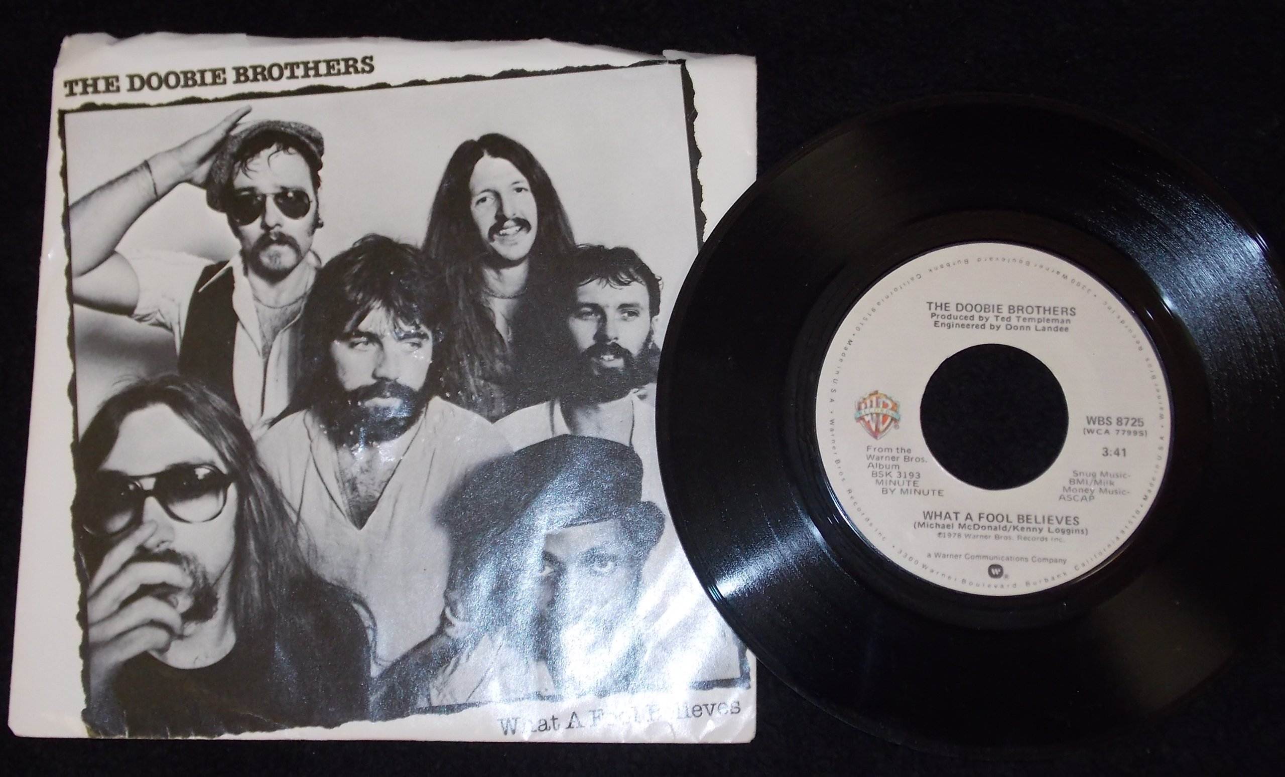 What a Fool Believes / Don't Stop to Watch the Wheels - Classic Rock Vinyl Records for Music Lovers & Collectors - Perfect for Home Listening, Gifts & Vinyl Collections