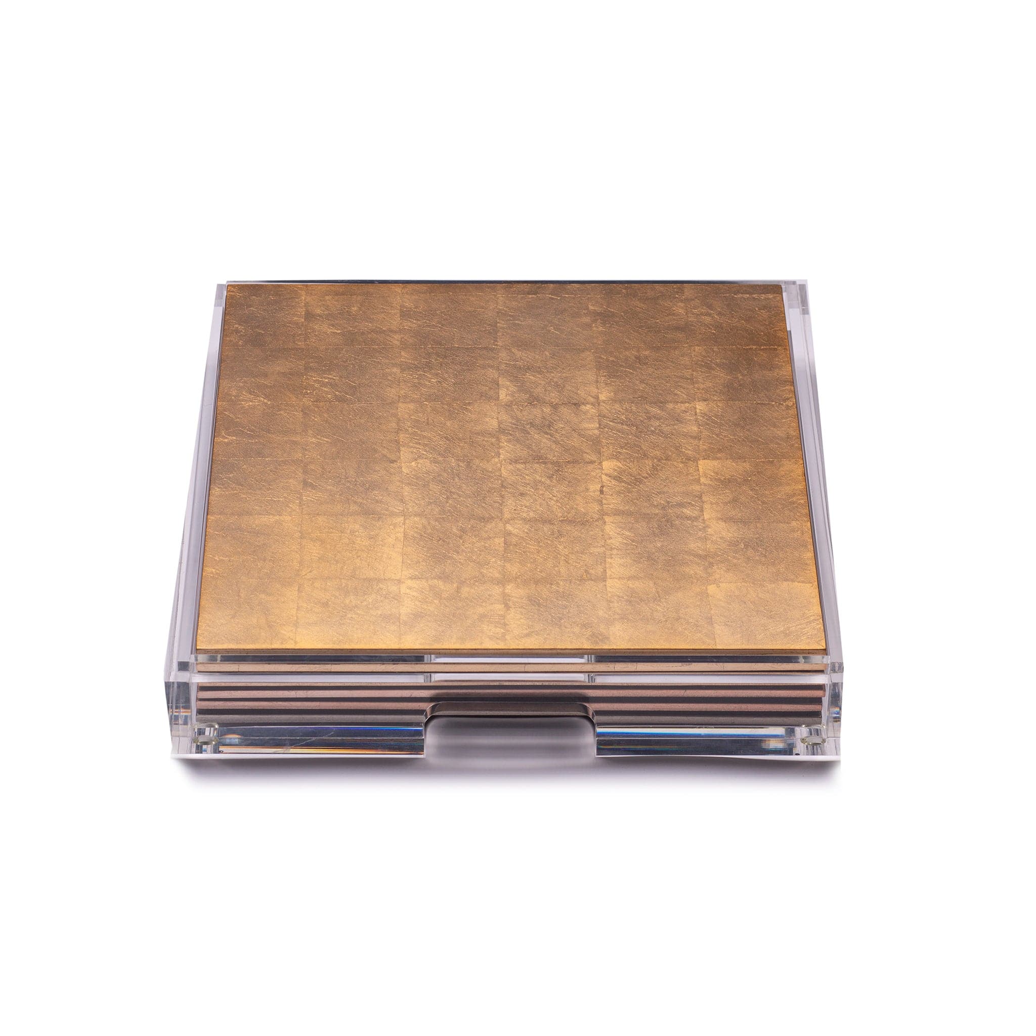 Placebox Clear Silver Leaf & Chic Matte Gold - Elegant Home Decor for Wall Art, Gift Wrapping, and DIY Crafts
