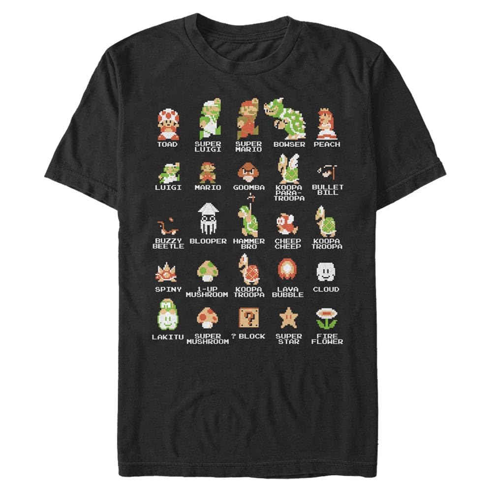 Nintendo Men's T-Shirt - Official Licensed Gaming Tee for Casual Wear & Video Game Fans - Perfect for Gaming Events, Cosplay & Everyday Outfits
