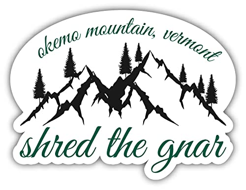 Okemo Mountain Vermont Ski & Snowboard Adventure Souvenir - 4 Inch Vinyl Decal Sticker with Mountain Design | Perfect for Laptops, Helmets & Snow Gear Decoration