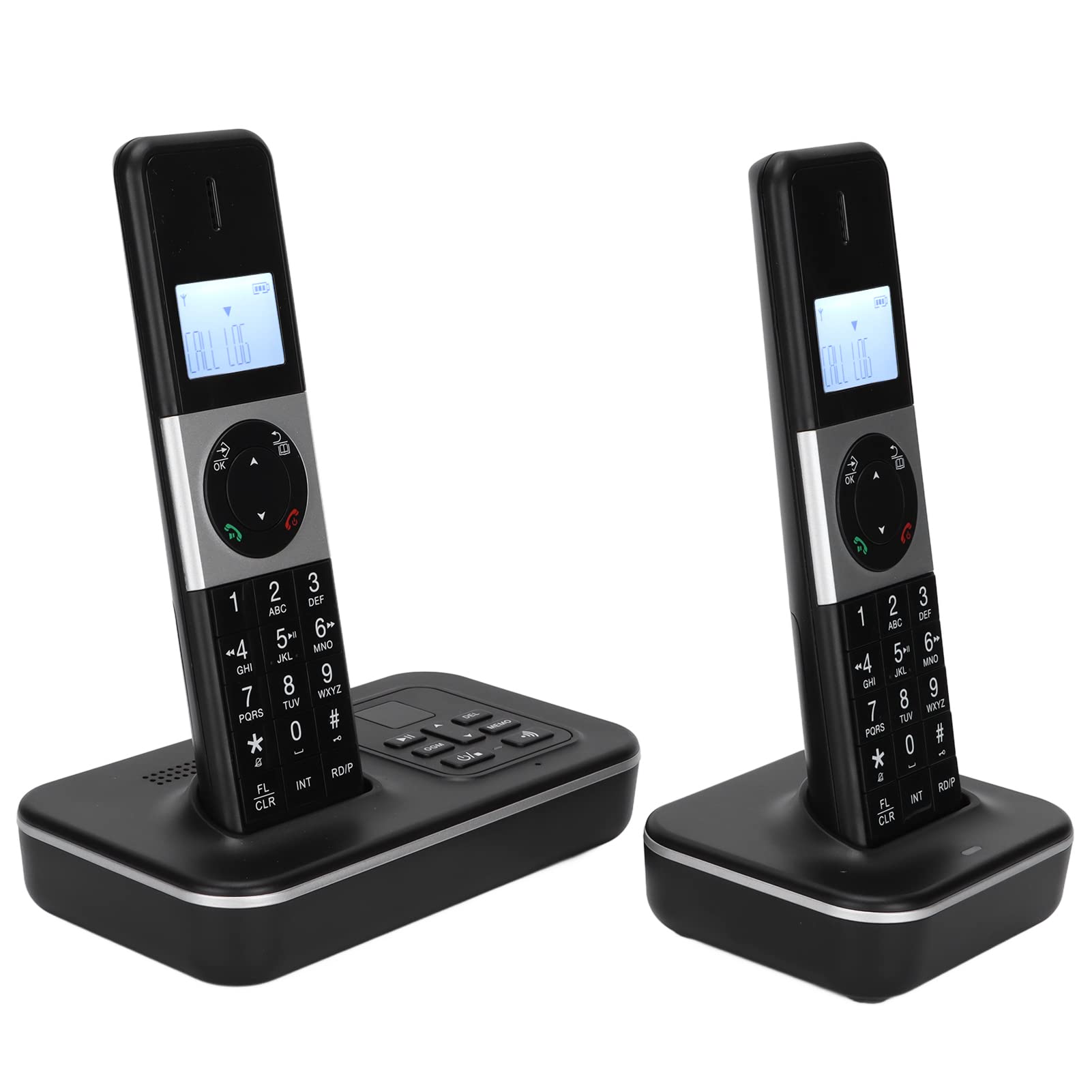 Cuifati Expandable Cordless Phone with Answering System - Digital Handheld Telephone for Home & Office - Recording Message Feature - Ideal for Business Calls & Household Use