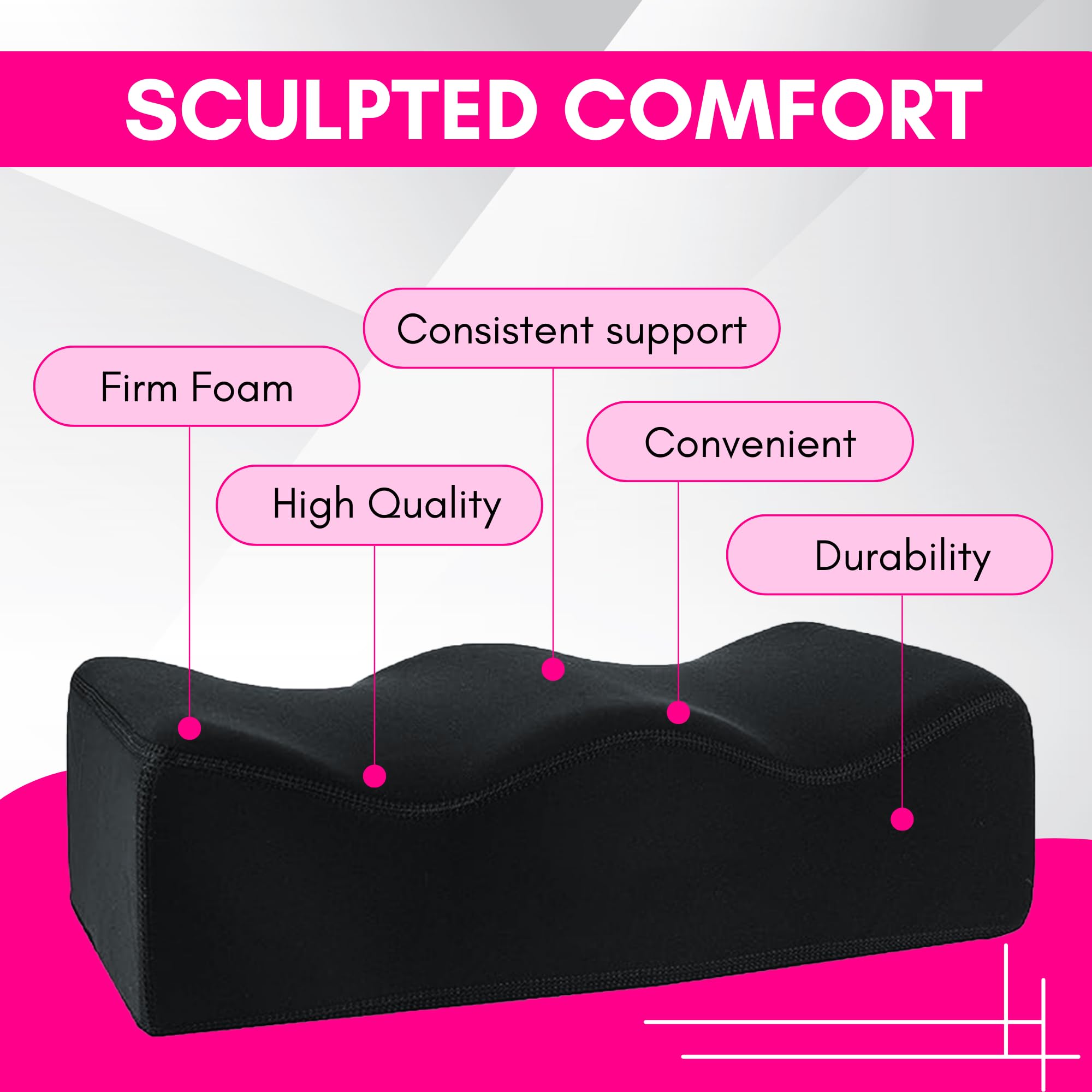 Post-Surgery BBL Pillow - Lightweight Butt Cushion with Urinal for Comfort & Recovery