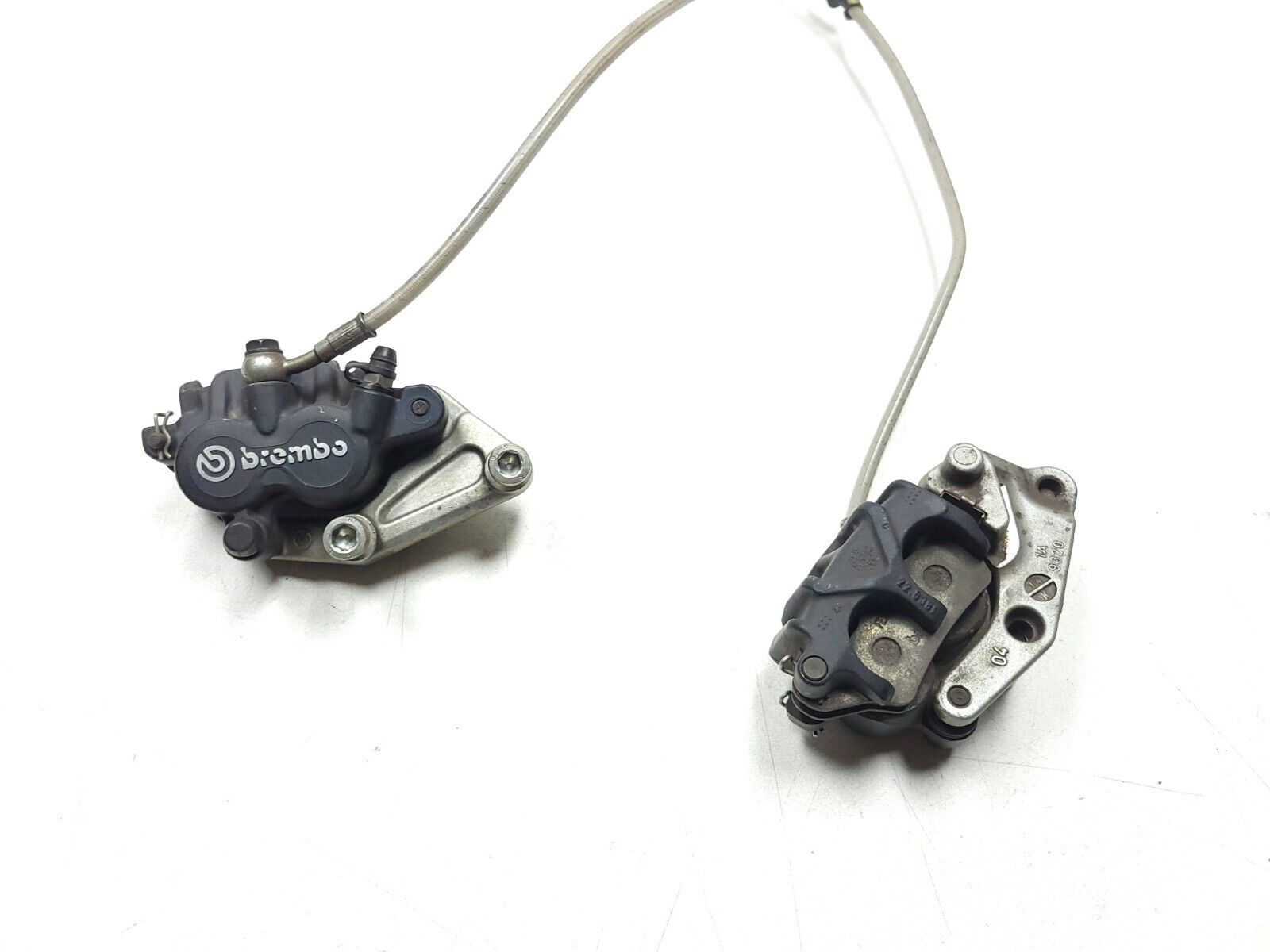 Ducati Monster M600 620 Front Brake Caliper & Bracket Pair OEM Replacement - Perfect for Motorcycle Repair & Upgrades