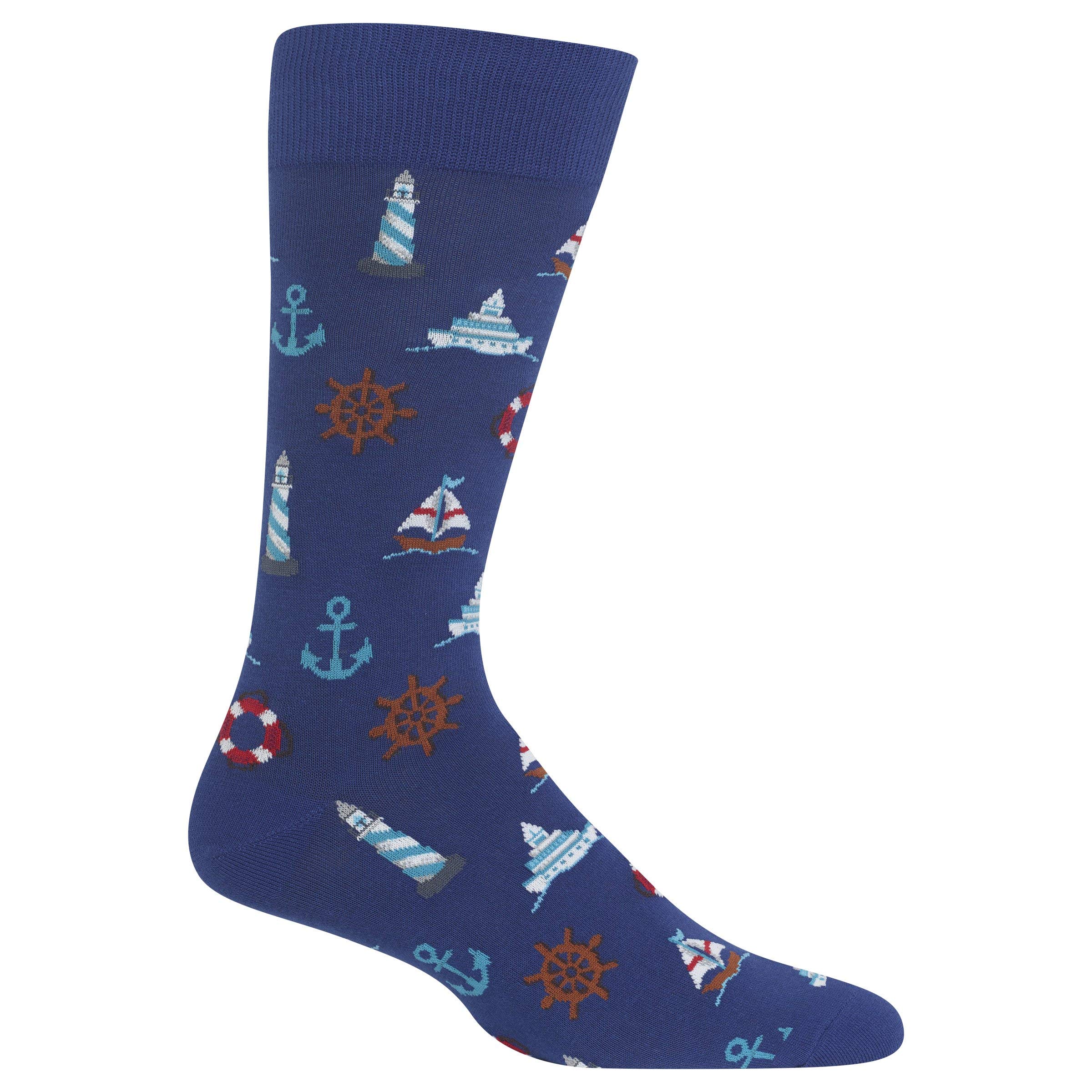 Hot Sox Men's Novelty Casual Crew Socks - Fun Food & Drink Patterns - Perfect for Gift Giving, Parties & Everyday Wear