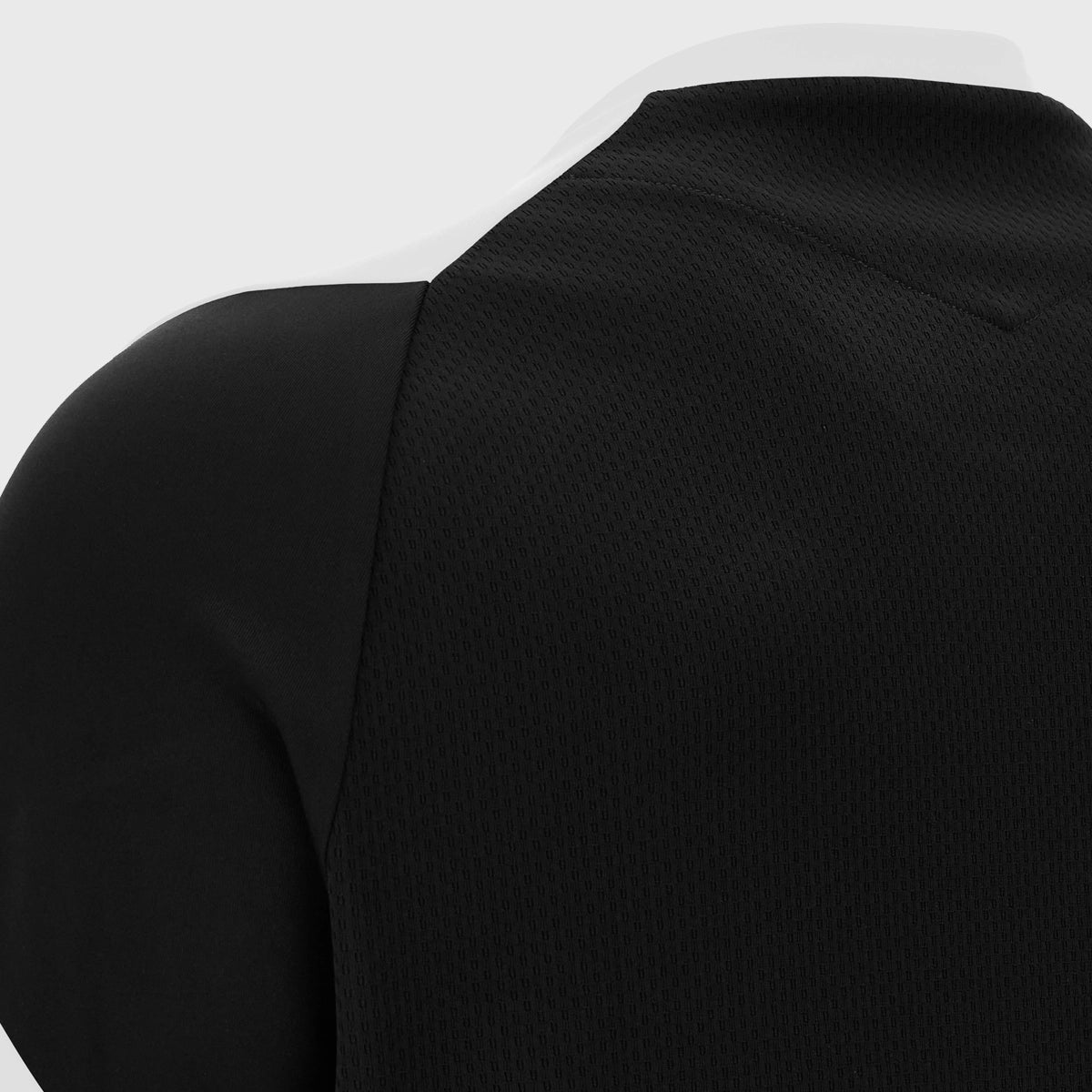 Macron Barbarians Rugby Poly Dry Tee Black 2025 - Moisture-Wicking Performance Rugby Shirt for Training & Matches