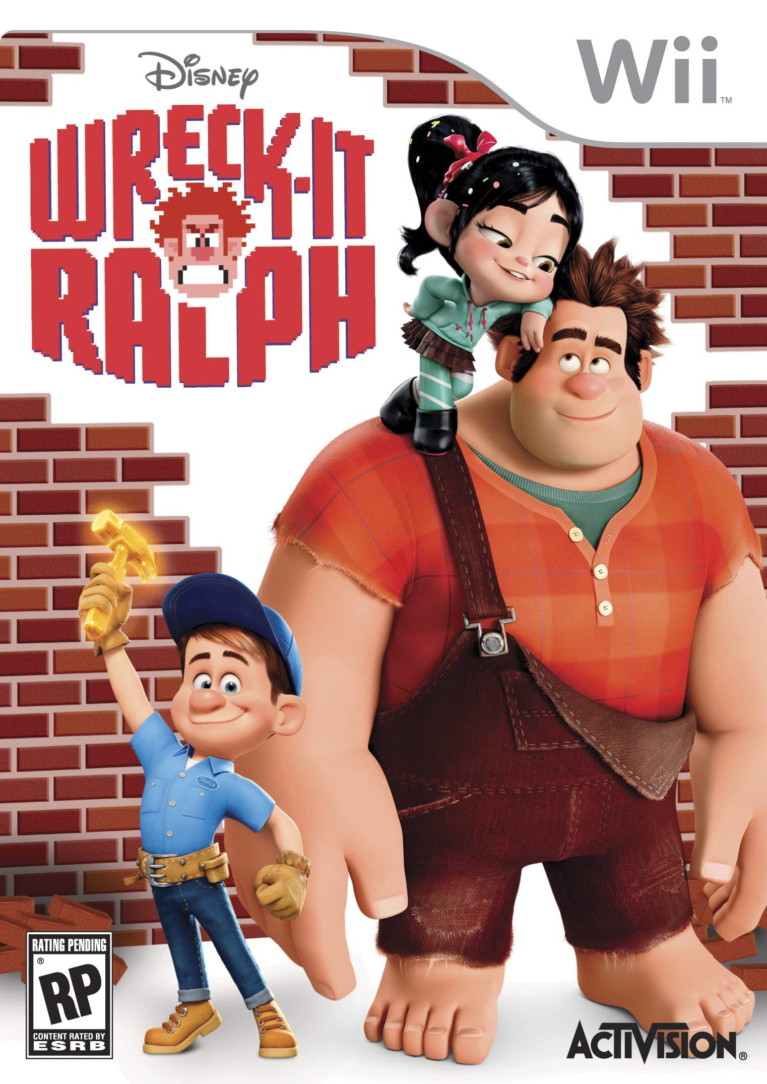 Refurbished Wreck-It Ralph Video Game for Nintendo Wii - Classic Disney Adventure Game for Kids & Family Game Night - Perfect for Birthday Gifts & Disney Fans