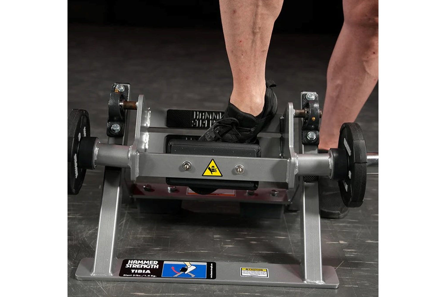 Hammer Strength Plate Loaded Tibia Dorsi Flexion Bench Machine - Professional Leg Exercise Equipment for Home & Gym - Perfect for Calf Strengthening and Rehabilitation Training
