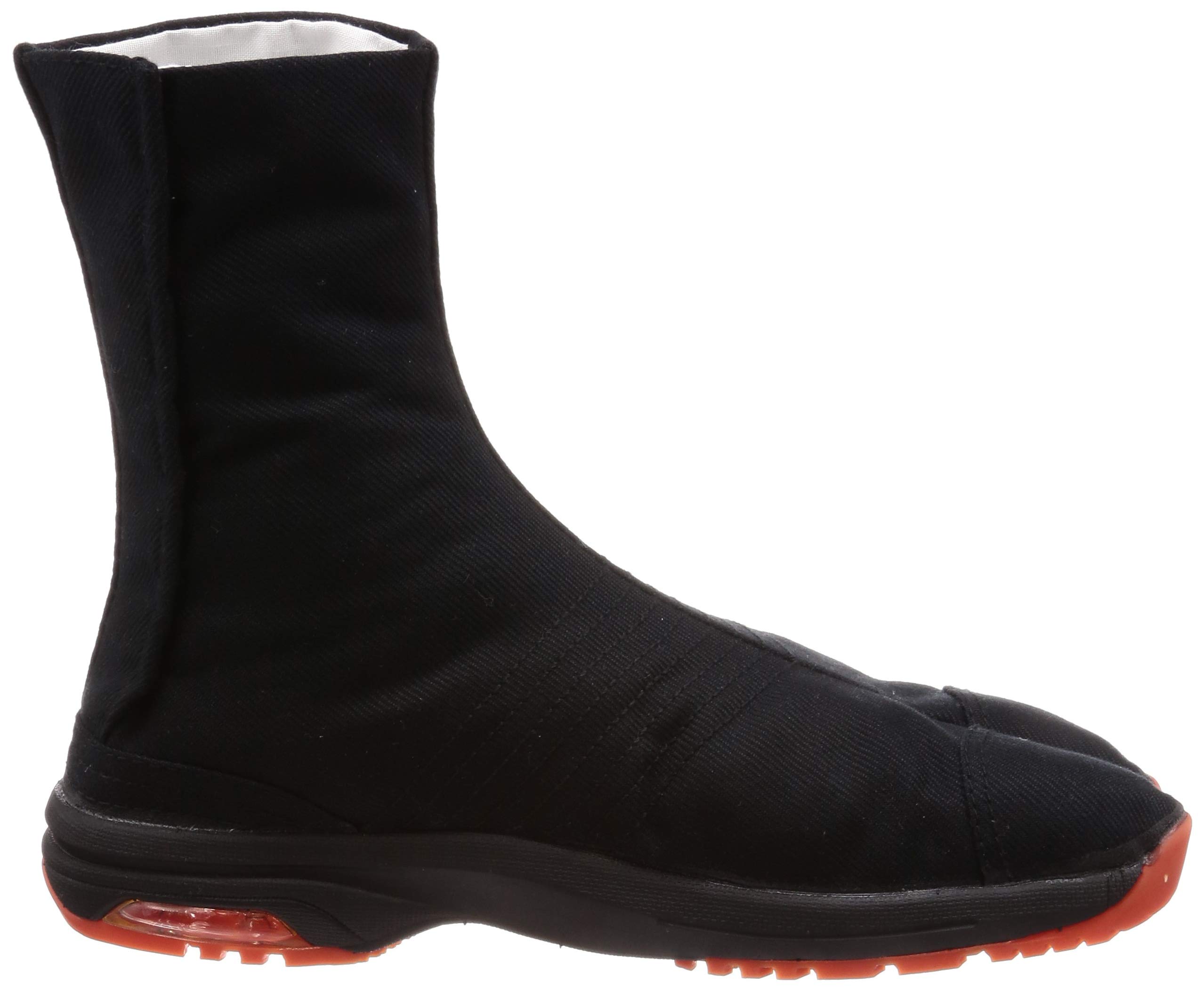 Marugo Japanese Cushioned Tabi Shoes - Air Jog V Comfort Toe Boots with 6 Adjustable Clasps (Short Version) for Martial Arts, Cosplay & Casual Wear