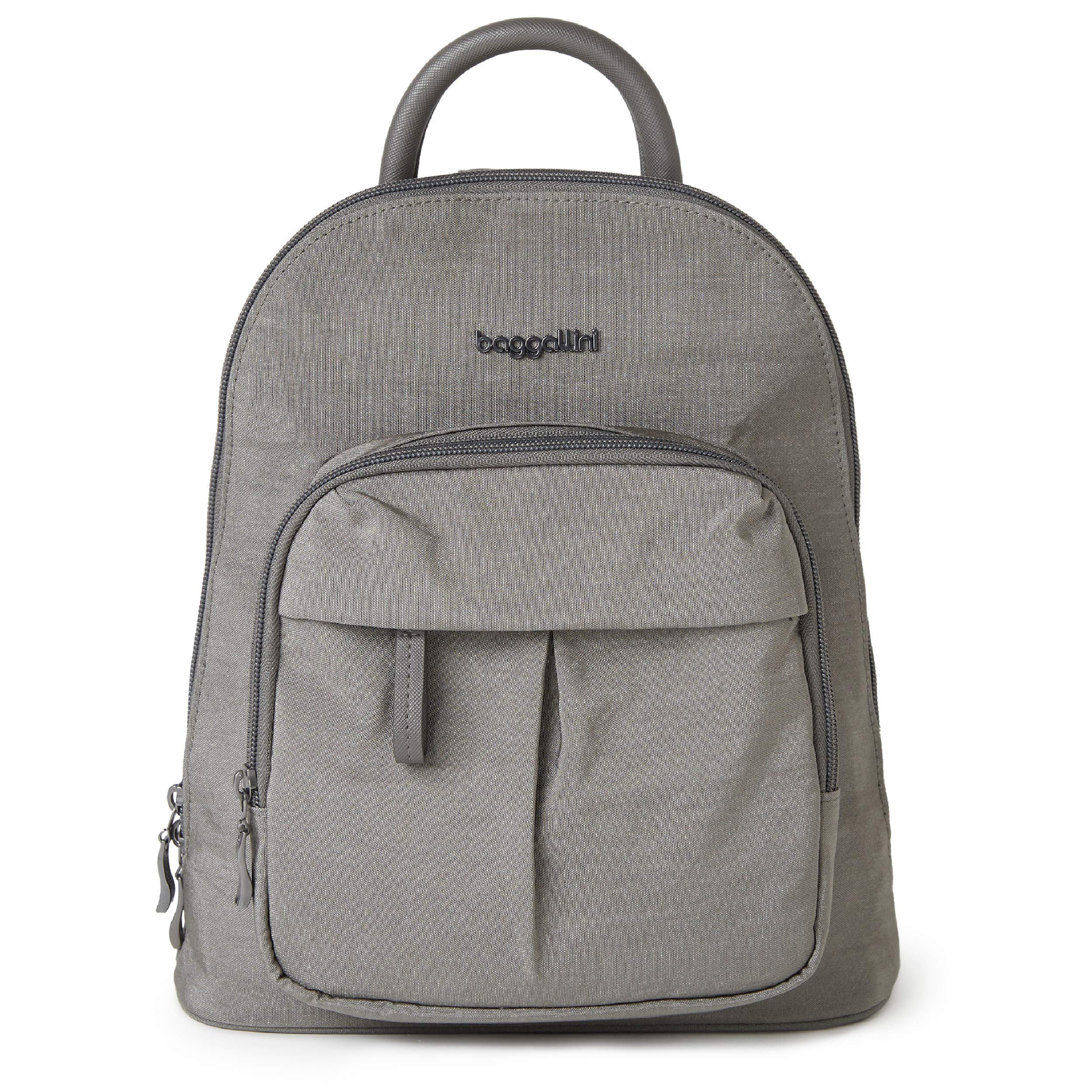 Baggallini Women's 2.0 Convertible Backpack with RFID Protection - Sterling Shimmer (One Size US) | Stylish Travel Bag for Work, Commuting & Everyday Use