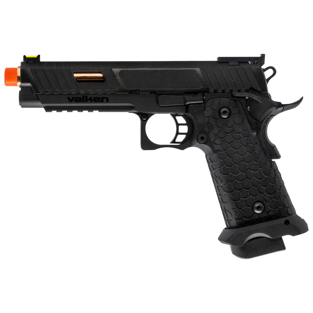 Valken HICAPA CO2 Blowback Metal Airsoft Pistol - 6mm BB Gun for Tactical Training & Outdoor Shooting Games