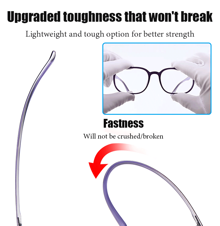 Blue Light Blocking Reading Glasses for Eye Strain Relief - Anti Fatigue Computer Glasses for Work, Study & Screen Time Protection
