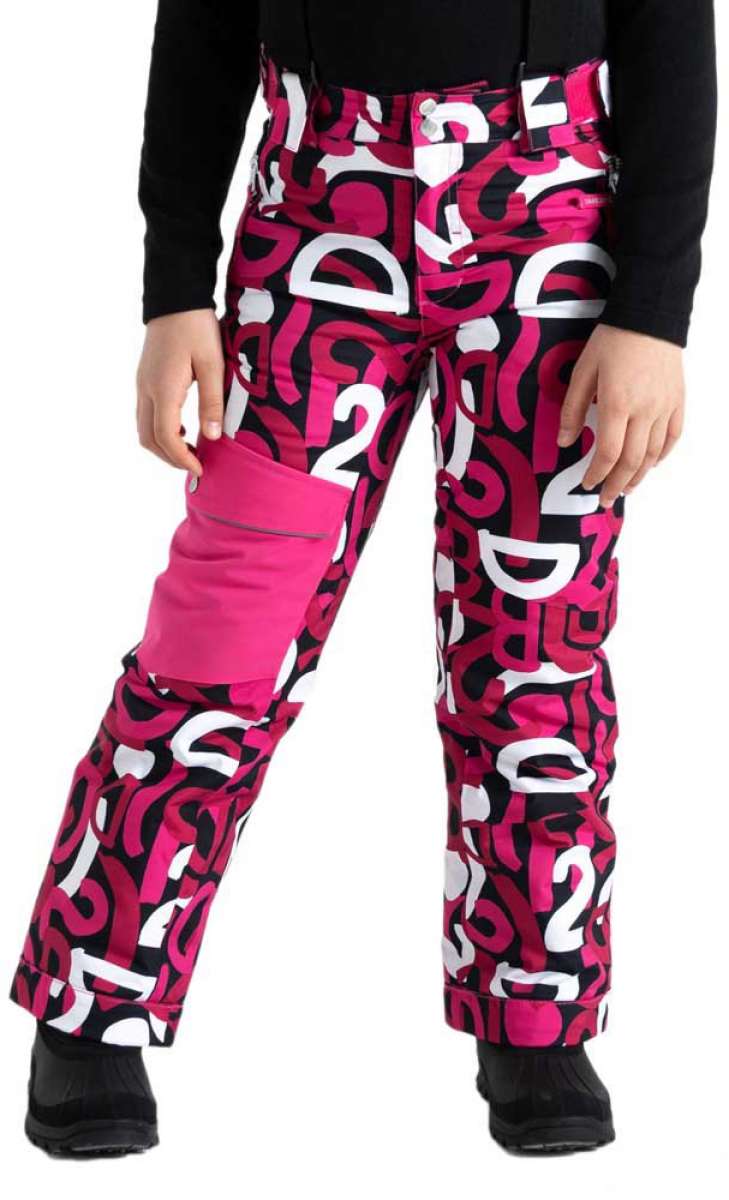Dare2B Junior's POW Insulated Snow Pants for Girls - Waterproof Winter Ski Pants with Thermal Lining - Perfect for Skiing, Snowboarding & Cold Weather Outdoor Activities (2024 Edition)