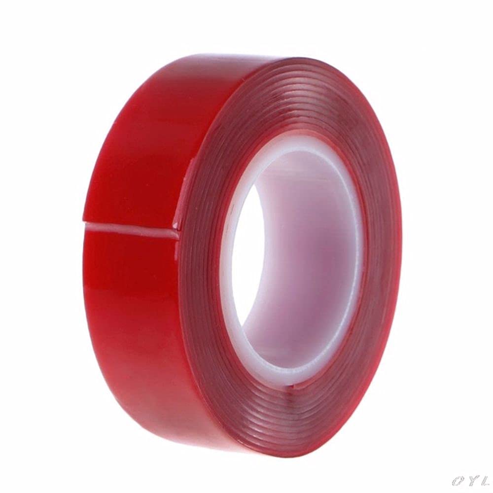 Strong Double Sided Mounting Tape - Nano Adhesive Wall Tape with Traceless Transparent Gel Grip for Hanging Pictures, Posters & Home Decor - Heavy Duty Removable Sticky Tape for Indoor & Outdoor Use